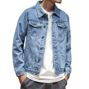 2023 China Factory OEM Cowboy Jeans Jacket for Men Streetwear Jackets Coat Men's Denim Jacket