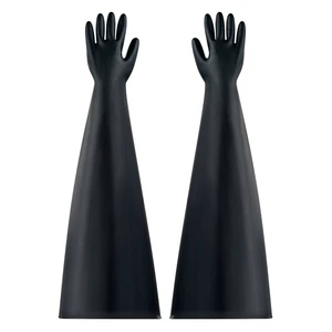 8 Inch High Performance Cut Resistant Neoprene Rubber Gloves Safety Gloves for Vaccine Manufacturing Disposable Glove Box