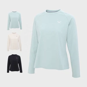 New Arrival Women's Knitted Raglan Long Sleeve T-Shirt Breathable Anti-Pilling Compressed Quick Dry Crew Neck Outdoor Casual Top