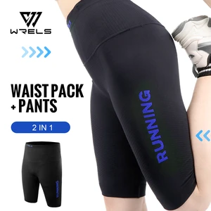 WRELS Yoga Pants Spot Goods Compression High Waisted Yoga Pants Breathable Comfortable Moisture Wicking Cooling Exercise Pants