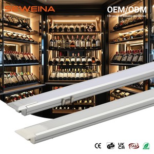 Recessed Liner Closet Lights Under Cabinet LED Strip Bar Lighting For Showcase Bookshelf Kitchen Shelves Light