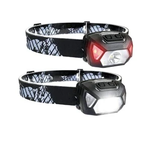 Wholesale AAA Battery Rechargeable Plastic Super Bright Waterproof LED Headlamp G9 4 Modes Adjustable Headband Camping Running
