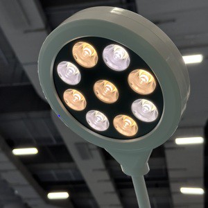 LKLED200Y Mobile 7 Beads LED Surgical Shadowless Lamp 40000Lux Medical Examination Light for Hospital Clinic Dental Room