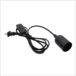 Good Quality On/off Salt Lamp Cord EU Plug with 303 on off Switch E12 E14 Lamp Holder