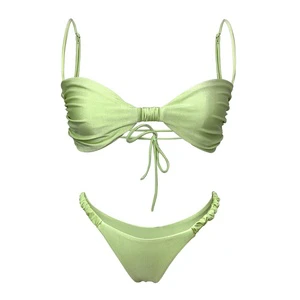 Factory Custom 100% Polyester Quick Dry Waterproof Swimwear & Beachwear 2-Piece Bikini Set for Women Beach Swimsuit