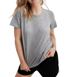 New Arrival Plus Size Oversize T-Shirt Women Girls Premium Quality Cotton Breathable Solid Pattern Summer Embroidery High Street