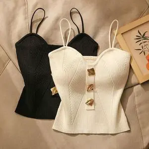 New Summer Knitted Fashionable and Sexy Slim Fit Women's Camisole Vest