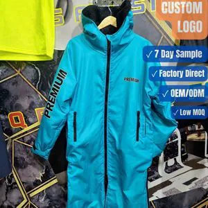 Cold Weather Sherpa Lined 300GSM Long Sports Coat Waterproof Full Zip OEM ODM Wholesale