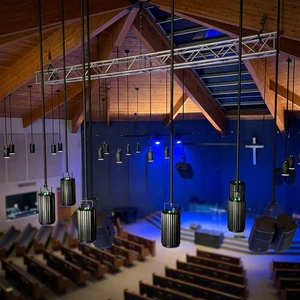 Dmx Pendant House Light 160W RGBW Theatrical Entertainment Lighting for Church