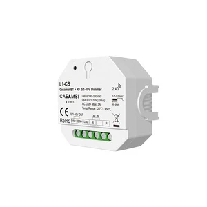 100-240VAC 1CH 3A Casambi BT Dimmers 0/1-10V Dimmer RF Led Dimmer for 0/1-10V Dimming Driver L1-CB 0-100% Smooth Dimming