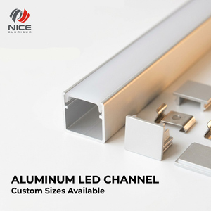 Custom 6000 Series Aluminium Alloy LED Profile Cabinet Lighting Channel Kitchen Wardrobe Light Box LED Strip For Decorations