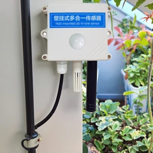 Livestock Farm Wall-mounted Multi-function Air Sensor CO2 NH3 Humidity Light Detector Pig Chicken House Environment Plastic ODM