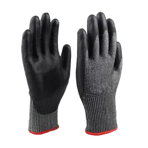 HPPE Level 5 Work Gloves Custom Logo Anti-Cut PU Personal Protective Equipment To The En388 Standard