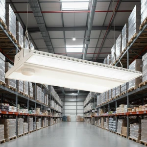 ETL DLC Qualified Manufacturer Pendant High Bay Light CCT&Power Adjustable Linear LED High Bay Light for Warehouse Ceiling