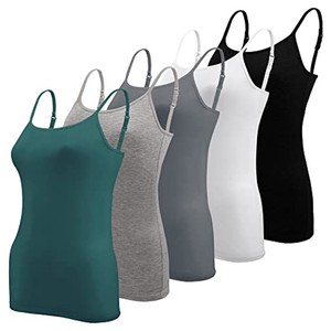 Customized Top Yoga Wear Slim Fit Women Tank Tops Cotton / Bamboo Fiber Plus Size Women's Tank Tops From Pakistan