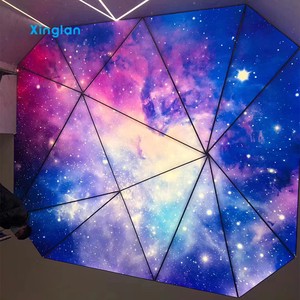RGB LED Fabric Light Box Advertising Display Stretch Ceiling Film PVC Light Box For Indoor Outdoor Signs