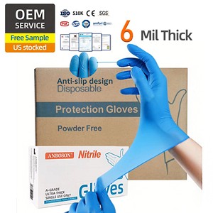 Food Handle Industrial Use Latex Powder Free Safety Working Medical Nitrile Disposable Gloves