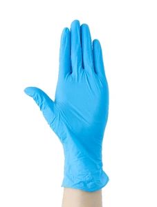 Premium Blue Disposable Nitrile Gloves Powder-Free Protective Work Gloves
