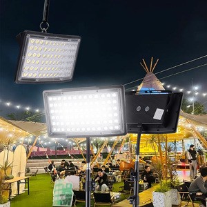 Portable LED Camping Light Emergency Lighting Camping Lamp for Night Market Magnetic USB Rechargeable Battery Powered 3 Modes