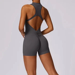 Wholesale One Piece Yoga Fitness Jumpsuit Quick Drying Jumpsuit Workout Running Sports Gym One Piece Jumpsuits Fitness&yoga Wear