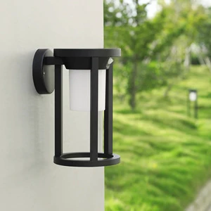Landscape Waterproof Aluminum Round Shape Motion Sensor Led Solar Outdoor Lights Wall Mounted
