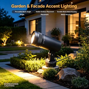 Aluminum IP65 LED Outdoor Focusing Spotlight Waterproof Tree Light Buried Adjustable Dining Room Courtyard Rotating Far