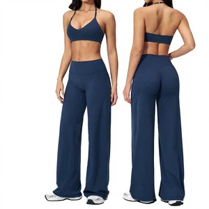 Custom Breathable Tight Back Sports Bra 5-Piece Set with Front Logo for Fitness Yoga Running 5529