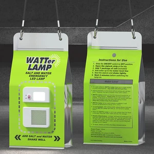 Portable and Eco-Friendly: LED Saltwater Emergency Lamp for Outdoor Camping and Lighting
