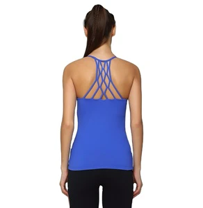 Plus Size Breathable Gym Tank Top with Strappy Backless Design for Women Yoga Activewear