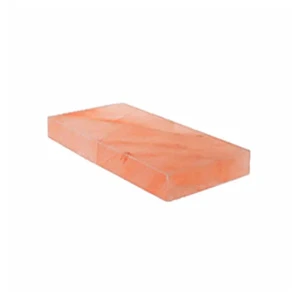 High Quality Himalayan Pink Salt Bricks Lamp Platter Stylish Letters Design Carved Rectangle Direct From Pakistan Natural Crafts
