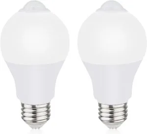 E27 LED Motion Activated Security Light Bulb AC220V Dusk Dawn Outdoor Indoor Motion Sensor High Lumens Energy Saving IP50 6000K