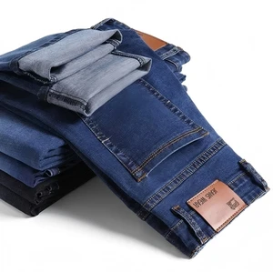 Men's Heavyweight Baggy Denim Jeans Loose Straight Leg American Vintage Wash Streetwear Wholesale OEM Bulk Order