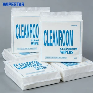 WIPESTAR Nonwoven Dust-free Paper 6in 9in 55% Wood Pulp 45% Polyester Industrial Wipes Lint Free Cleanroom Wipers for LCD PCB