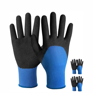 15 Gauge Touchscreen Compatible Non-Slip Waterproof 8 oz Thickness Safety Grip Industrial Safety Work Protection Gloves Acrylic