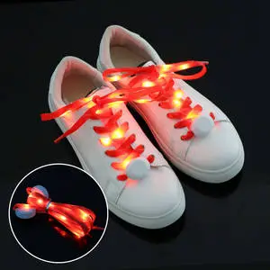 Running Flashing Plastic Shoelace Multi Color LED Light for Chinese New Year Halloween Christmas Hot Selling