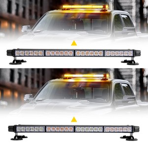 Auxito 6500K Color Temperature New Condition Rooftop Traffic Advisor In White Amber Double Side LED Emergency Strobe Light Bar