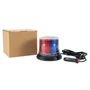 12V 12W Car Emergency Beacon Light Strobe Flashing Warning Lamp Red and Blue for Ambulance Warning Light