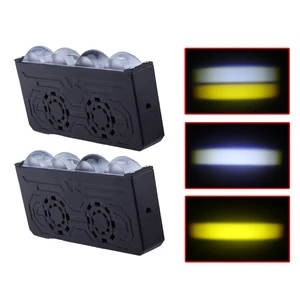 Dual Colors 3000K 6000K Mini Grille Lens Lamp Four Lens Work Lights Led Grille Light for Car Motorcycle Truck
