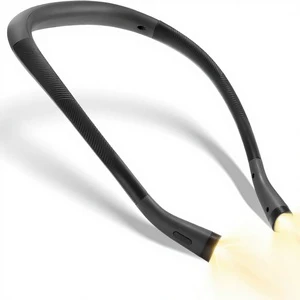 Rechargeable LED Book Light with Bendable Arm for Night Reading & Jogging/Camping-3 Colors 3 Brightness