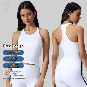 Wholesale Women's Summer Sports Fitness Vest Breathable High-Strength Yoga Top Quick-Drying Shockproof Back Design Yoga Vest