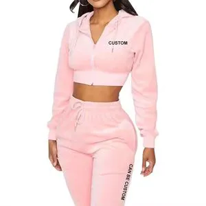 Wholesale Plus Size Women's Crop Top Shorts Set 2-Piece Spring Dot Pattern Terry Fabric Anti-Pilling Knee Length 100% Cotton