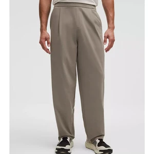 Trendyy Brand Men's XL Casual Pants Embroidered Straight Pattern Corduroy Sweatpants Flat Front Leggings for Spring Fall Loose