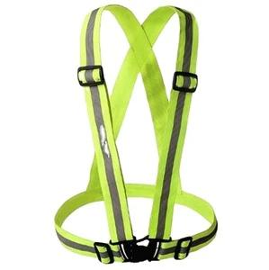 Security workplace safety supplies hot items high visibility adjustable orange elastic safety belt with 4 plastic buckles