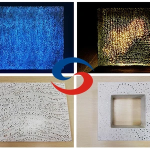 New Type White Cement Brick with End Glowing Optic Fiber for Professional Lighting