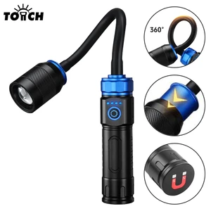 Magnetic LED BBQ Grill Light 360 Degree Flexible Gooseneck Waterproof Battery Powered Work Lamp For Car Repair Cooking