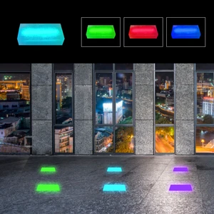 CE Certified Changeable RGB LED Tile New Outdoor Blues Light in Plastic LED Brick Lights Certified Product