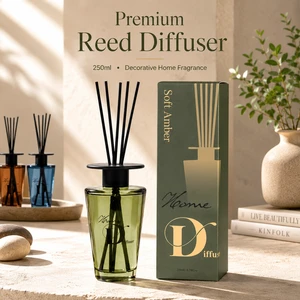 Wholesale 250ml Reed Diffuser with Box Glass Bottle Home Aroma Diffuser Set