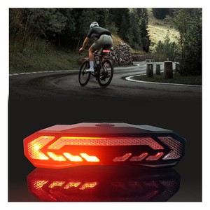 Waterproof IP65 Rechargeable 1500mAh Bike Indicator Light LED Rear Bicycle Light With USB Made PC Material