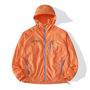 Summer 7A UPF50+ Hooded Jacket with Zipper Closure Breathable Quick Dry Outdoor Sun Protection Clothing for Unisex Travel