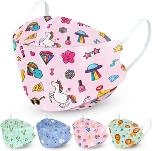 Children's masks Four-Layer Protective Mask Colorful 10pcs/bag Comfortable Exclusive Design for Hospitals and Clinics